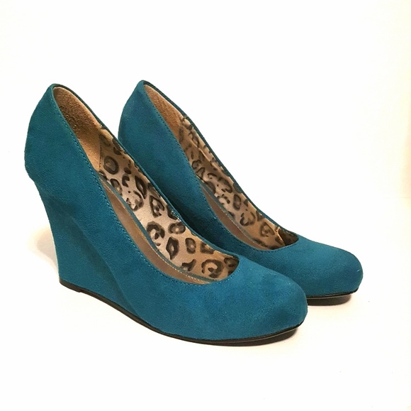 Cato Shoes - Cato- Teal Wedges Cato Shoes - Cato- Teal Wedges